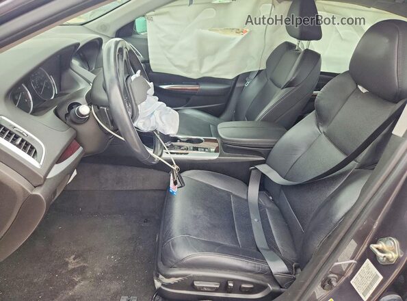 19UUB1F54HA004404 2017 ACURA TLX Gray წინა სალონის ხედი
