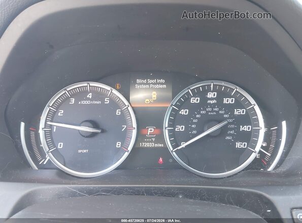 19UUB1F55GA010324 2016 ACURA TLX Gray Widok tylnych siedzeń