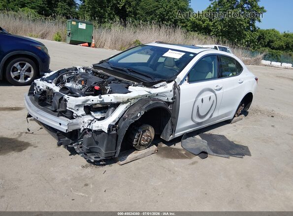 19UUB1F56KA003410 2019 ACURA TLX White Vista tres cuartos delantera izquierda