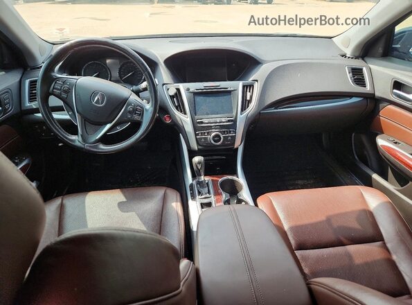 19UUB1F58GA800961 2016 ACURA TLX Black Widok deski rozdzielczej