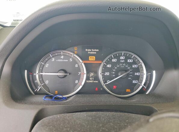 19UUB1F59HA001840 2017 ACURA TLX White Սարքավորումների վահանակի տեսք