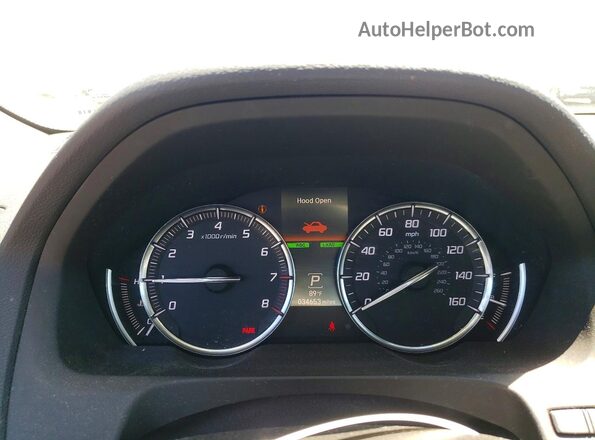 19UUB1F59JA007451 2018 ACURA TLX Gray Instrument cluster view