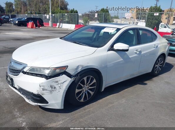 19UUB1F5XGA010559 2016 ACURA TLX White Առջևի ձախ երեք քառորդ տեսարան