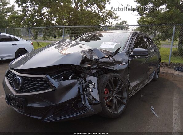 19UUB1F65LA011380 2020 ACURA TLX Gray წინა ხედი
