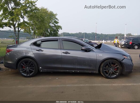19UUB1F65LA011380 2020 ACURA TLX Gray უკანა სალონის ხედი