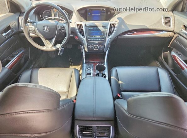 19UUB2F31GA001902 2016 ACURA TLX Black Widok deski rozdzielczej