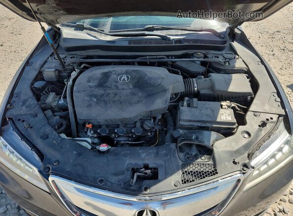 19UUB2F31GA001902 2016 ACURA TLX Black Widok wnętrza z tyłu