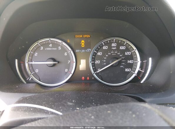 19UUB2F34GA002574 2016 ACURA TLX Black Вид задніх сидінь
