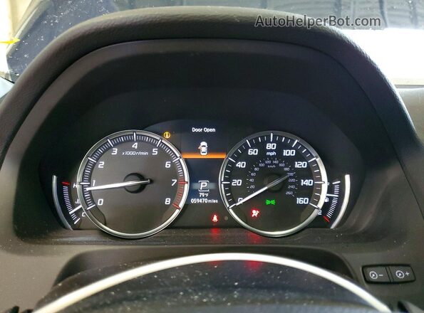 19UUB2F34KA009338 2019 ACURA TLX Blue Vista del cuadro de instrumentos