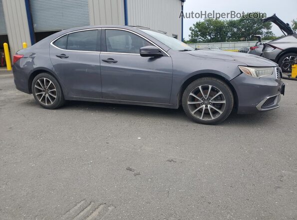 19UUB2F37JA005105 2018 ACURA TLX Gray VIN կոդի պիտակի տեսք