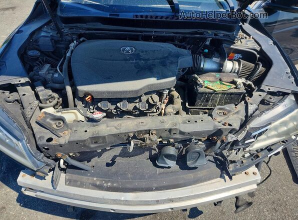 19UUB2F38GA002819 2016 ACURA TLX Black Widok wnętrza z tyłu