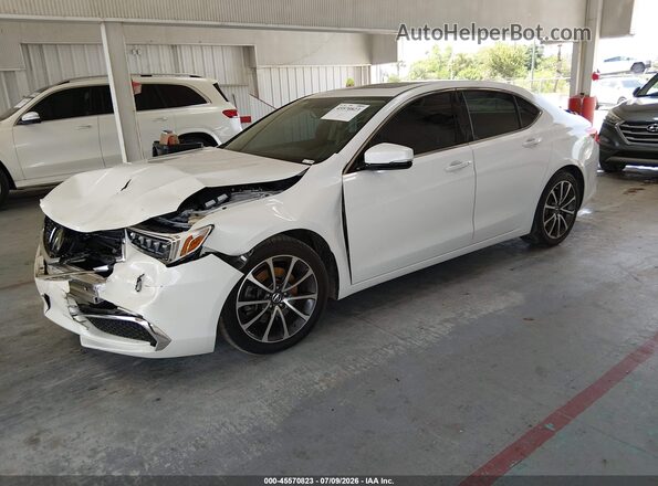 19UUB2F39LA002497 2020 ACURA TLX White წინა მარცხენა ხედი სამი მეოთხედიდან