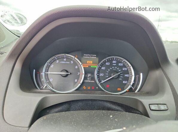 19UUB2F3XKA000711 2019 ACURA TLX White Вид щитка приладів