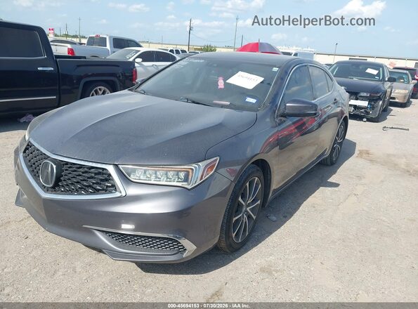 19UUB2F3XLA001567 2020 ACURA TLX Gray Vista tres cuartos delantera izquierda