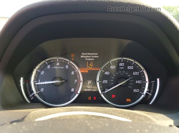 19UUB2F40KA007062 2019 ACURA TLX Black Սարքավորումների վահանակի տեսք