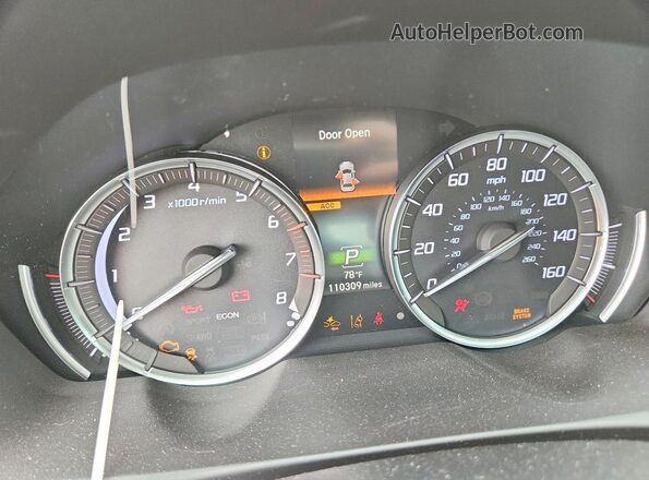 19UUB2F46LA001963 2020 ACURA TLX White Սարքավորումների վահանակի տեսք