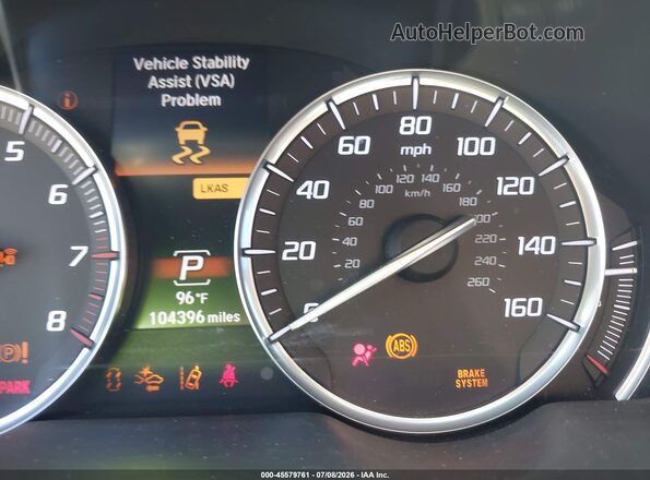 19UUB2F52GA011517 2016 ACURA TLX Silver უკანა სავარძლების ხედი