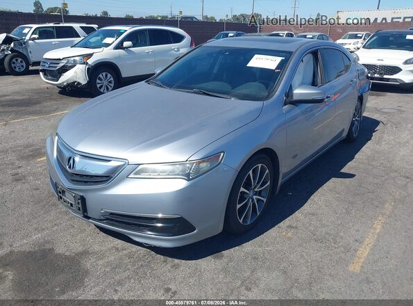 19UUB2F52GA011517 2016 ACURA TLX Silver წინა მარცხენა ხედი სამი მეოთხედიდან