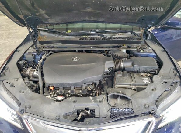 19UUB2F53HA004707 2017 ACURA TLX Blue Widok wnętrza z tyłu