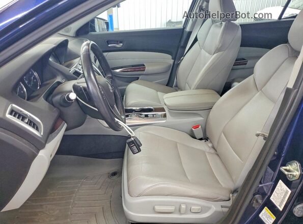 19UUB2F54GA006786 2016 ACURA TLX Blue Vista interior delantera