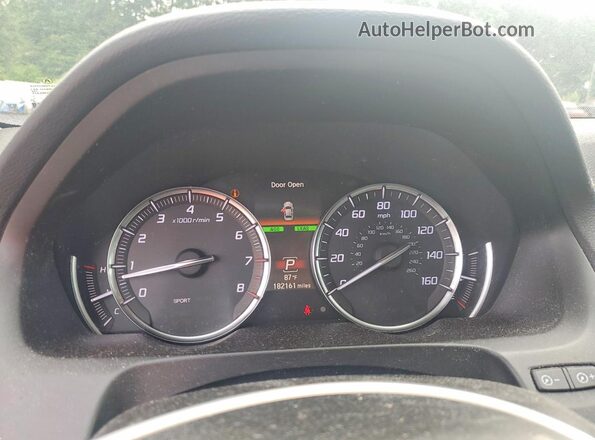 19UUB2F54JA011025 2018 ACURA TLX Blue ხელსაწყოთა პანელის ხედი