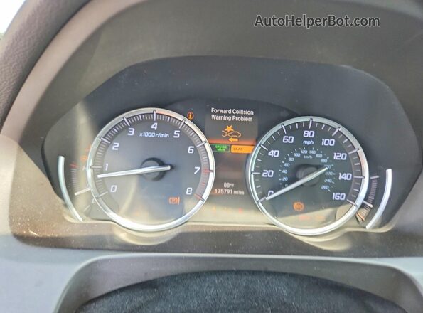 19UUB2F55HA000903 2017 ACURA TLX White Instrument cluster view