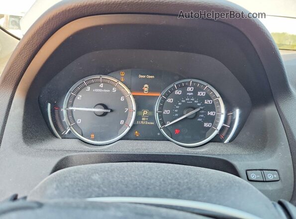 19UUB2F55HA002778 2017 ACURA TLX Silver ხელსაწყოთა პანელის ხედი