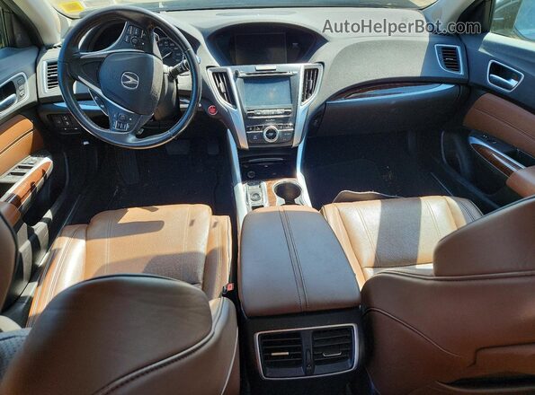 19UUB2F56JA002925 2018 ACURA TLX Коричневый Вид панели приборов