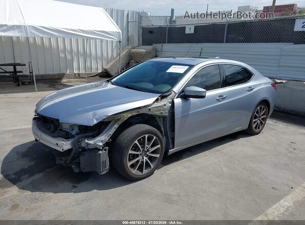 19UUB2F59GA004371 2016 ACURA TLX Silver Առջևի ձախ երեք քառորդ տեսարան