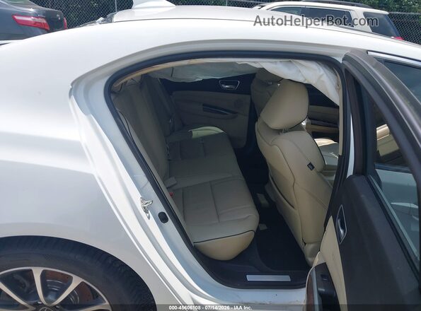 19UUB2F59JA009559 2018 ACURA TLX White VIN კოდის სტიკერის ხედი