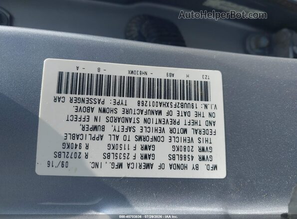 19UUB2F5XHA001268 2017 ACURA TLX Silver Widok komory silnika