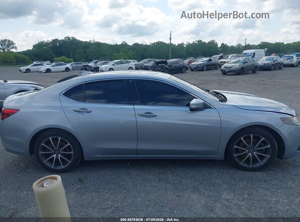 19UUB2F5XHA001268 2017 ACURA TLX Silver Widok wnętrza z tyłu