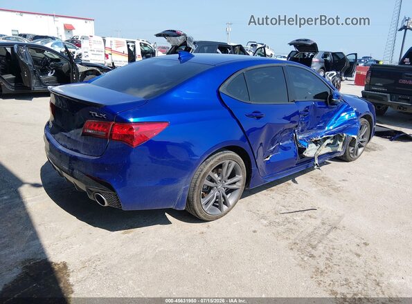 19UUB2F62JA012957 2018 ACURA TLX Blue Trasero derecho