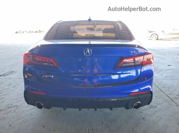 19UUB2F63JA010764 2018 ACURA TLX Blue უკანა ხედი