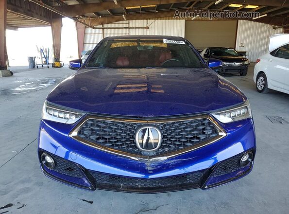 19UUB2F63JA010764 2018 ACURA TLX Blue წინა ხედი