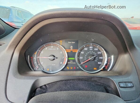 19UUB2F68JA001025 2018 ACURA TLX Red Vista del cuadro de instrumentos