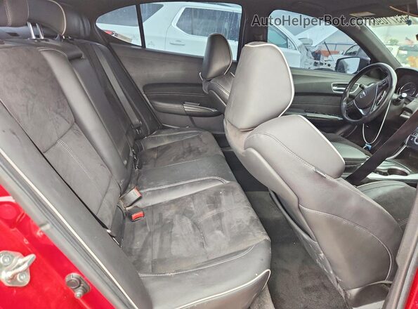 19UUB2F68JA001025 2018 ACURA TLX Red Vista de los asientos traseros