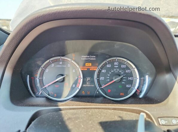 19UUB2F68KA000216 2019 ACURA TLX Gray Вид щитка приладів