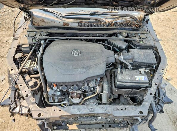 19UUB2F6XJA013130 2018 ACURA TLX Black უკანა სალონის ხედი