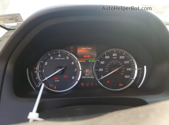 19UUB2F78HA000847 2017 ACURA TLX White Սարքավորումների վահանակի տեսք