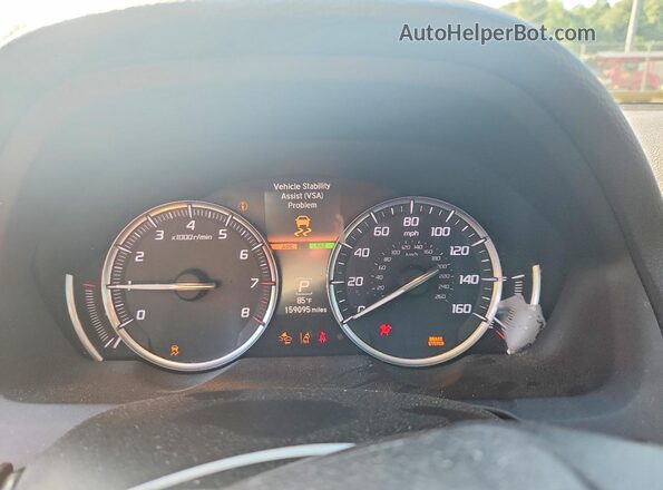 19UUB2F79HA007466 2017 ACURA TLX Black Սարքավորումների վահանակի տեսք