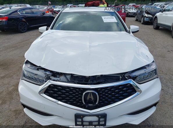 19UUB3F3XJA004178 2018 ACURA TLX White Вид щитка приладів