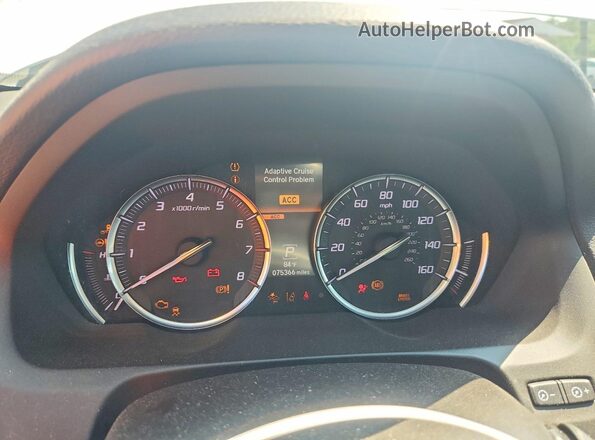 19UUB3F42LA003201 2020 ACURA TLX White Սարքավորումների վահանակի տեսք