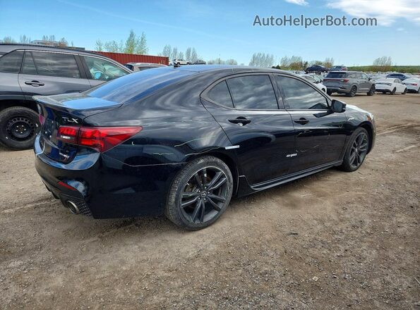 19UUB3F60LA802413 2020 ACURA TLX Black Հետևի աջ