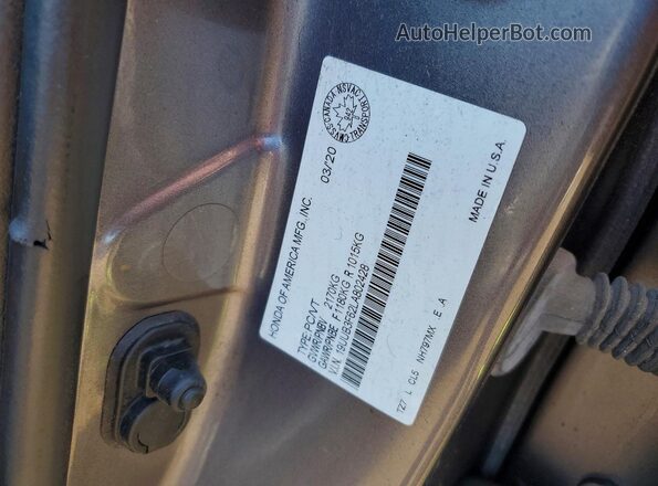 19UUB3F62LA802428 2020 ACURA TLX Gray Engine compartment view