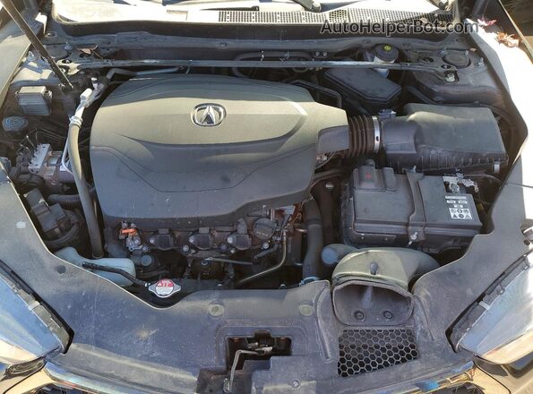 19UUB3F67LA801422 2020 ACURA TLX Black Սալոնի հետևի տեսք