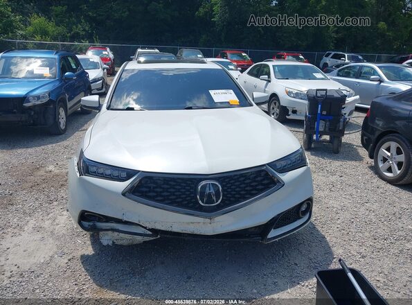 19UUB3F6XJA005695 2018 ACURA TLX White Առջևի վահանակի տեսք