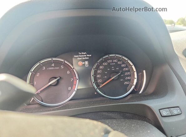 19UUB3F6XLA801432 2020 ACURA TLX Black Vista del cuadro de instrumentos