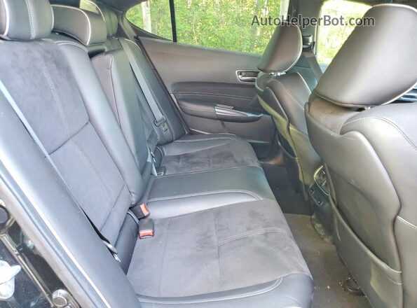 19UUB3F6XLA801432 2020 ACURA TLX Black Vista de los asientos traseros