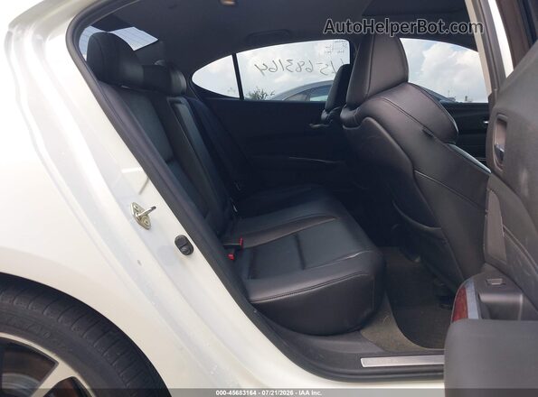 19UUB3F70GA000801 2016 ACURA TLX White Vista de la etiqueta del VIN